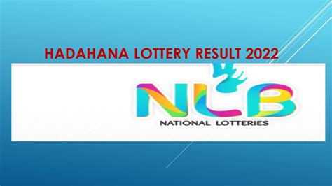 hadahana 753 results|Handahana Lottery Results Online .